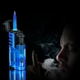 thumbnail image 5 of Outdoor Windproof Torch Lighter, Three Jets Flame Cigars Lighter, Camping Hiking Lighter, Refillable, Adjustable Flame Control, Sturdy Heavy Duty, Multipurpose, 5 of 8