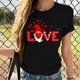 thumbnail image 2 of Camiseta holgada de manga corta con cuello redondo y estampado informal para el Día de San Valentín a la moda para mujer Pompotops hfajkhk125187, 2 of 4