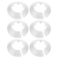 thumbnail image 1 of Uxcell 6-Pack Decoración de Cubierta de Tubería para Tubería de Agua de Brida de 21mm de Diámetro Exterior [Blanco], 1 of 6