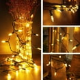 thumbnail image 5 of MASHANG Christmas Lights 18FT 50 LED Battery Operated String Lights Detachable Mini Lights for LED String Lights for Xmas Tree Wreath Home Garland Holiday Decor Christmas Ddecoratios,Warm White,2pack, 5 of 13