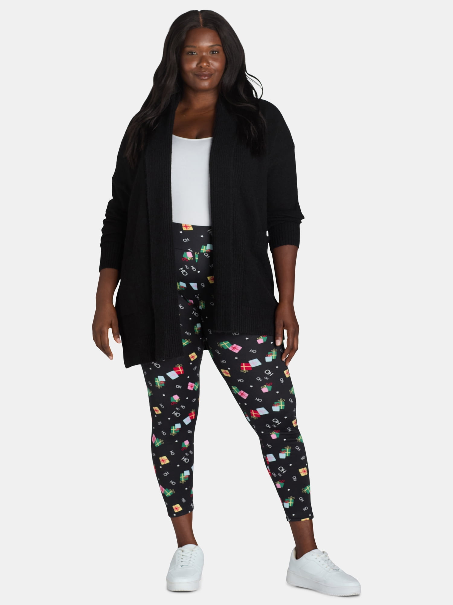 Christmas Women’s Plus Size Leggings from Holiday Time, 2-Pack, Sizes 0X-5X