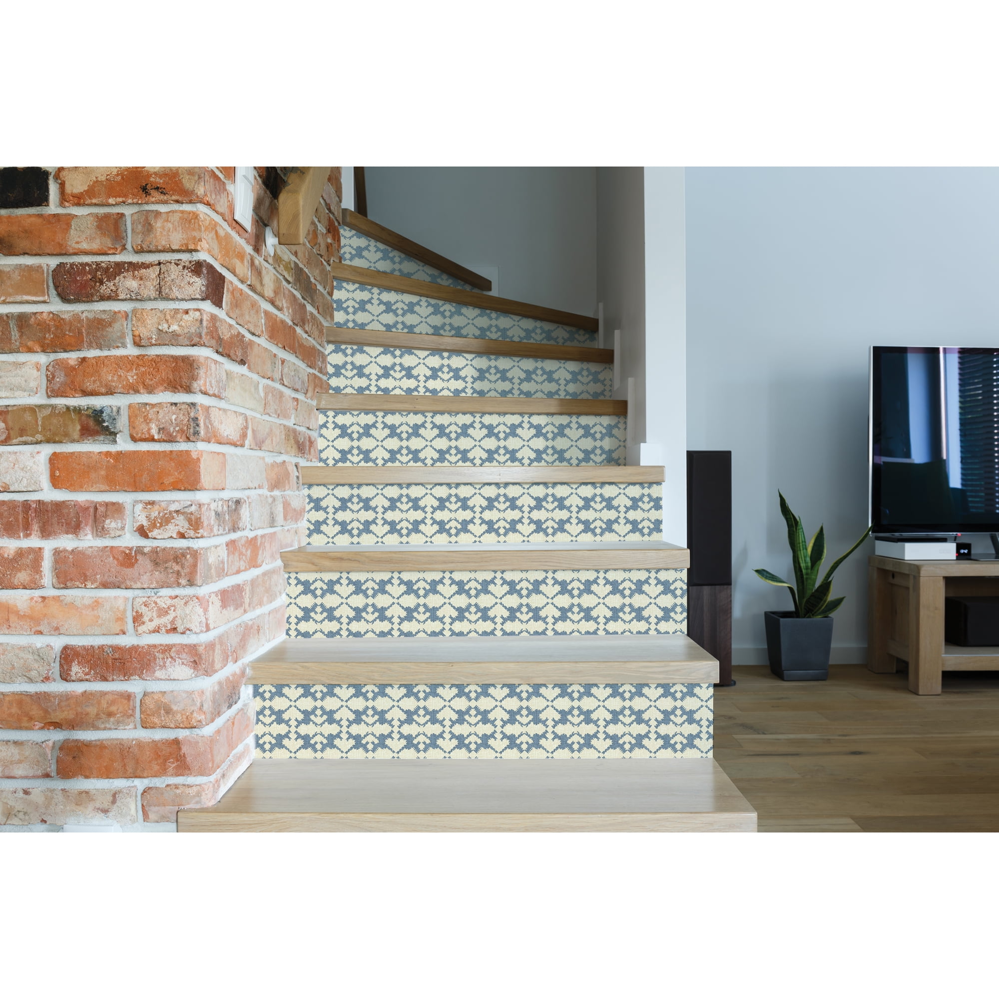 Better Homes & Gardens Blue Arcos Geo Geometric Peel and Stick Wallpaper, 20.5" x 18'