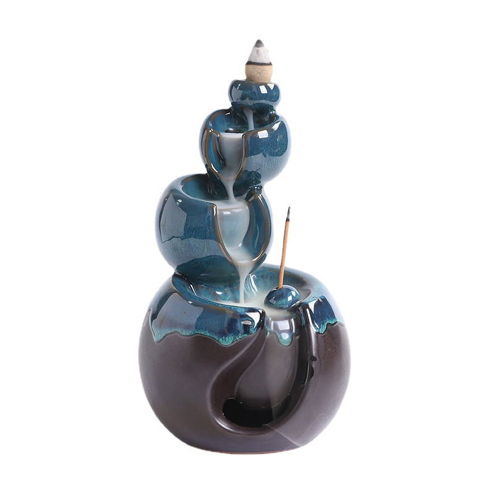 Waterfall Incense Cone Holder, Ceramic Backflow Incense Burner, Incense Burner Stand, Aromatherapy Decor Home Decor
