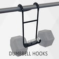 thumbnail image 4 of KORIKAHM Dumbbell Spotter Hooks Pair,Heavy Duty Steel Dumbbell Hooks Safety Connector for Barbell Bench Press Workout, 4 of 9