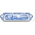 thumbnail image 2 of Pimpernel - Placemats Blue Italian Large Melamine Handled Tray, 2 of 5