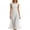 White, variant on Wedding Guest Dresses for Women Elegant Sleeveless Stretchy Ruched Waisted a Line Midi Dress Stylish Pure Color Bodycon Flowy Hem Party Gown Dresses 2026 Black S