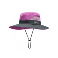 thumbnail image 2 of Chapeau de Soleil Queue de Cheval pour Femmes Séchage Rapide UPF 50+ Chapeau de Plage Protection UV Pliable Large Chapeau de Pêche Réglable, 2 of 6