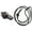 Black, variant on Fox 40 Mini Safety Whistle with Breakaway Lanyard