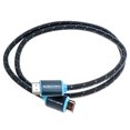 thumbnail image 3 of BlueDiamond Braided HDMI 4K Cable - Ultra HD, 18Gbps, Dynamic HDR, HDMI 2.0, 4@60Hz, Male to Male - Black and Blue, 3 of 5