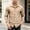 Beige, variant on Men's Minimalist Solid Color Long Sleeve Button-Down Shirt, Contrast Zipper Pocket Detail, Simple Style Daily Commute Street Casual Top Gray M