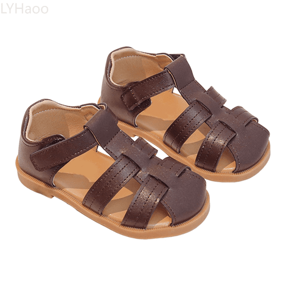 LYHaoo Girls Sandals Girls Sandals For Kids Soft Comfortable Beach Shoes With Hook And Loop Closure Sole Casual Outdoor Play Walking Summer Footwear Sizes 4 Toddlers(0-6 Months)