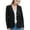 Black, variant on Women's Sparkle Sequins Blazer Jacket Open Front Casual Shiny Coat, Black, Medium