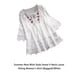 thumbnail image 2 of Blusa vintage Sonducket para mujer Cuello en V Blanco S, 2 of 6