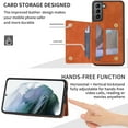 thumbnail image 2 of Dteck Case for Samsung Galaxy S23 Plus,Magnetic Leather Card Slots Wallet Case Shockproof Rubber Kickstand Back Cover for Galaxy S23+,Brown, 2 of 9