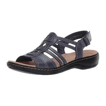 

Women s Strappy Sandals Casual Open-toe Shoes with Non-slip Sole Female Summer Beach Shoes 38 Black
