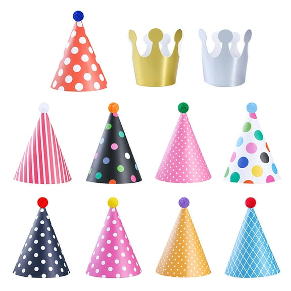 hengzirui Birthday Party Hats, Colorful Funny Hats for Kids & Adults, Party Decoration