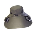 thumbnail image 4 of Sombrero con ventilador solar, con 2 ventiladores solares, protección de , sombrero de pesca para pesca al libre, 4 of 8