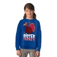 thumbnail image 2 of Awkward Styles Thanksgiving Youth Sweatshirt Sister Turkey Crewneck Tops for Kids, 2 of 4