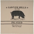thumbnail image 6 of VHC Brands Farmhouse Bath Sawyer Mill Rod Pocket Cotton Button Holes Shower Curtain, 72x72, Charcoal Pig, 6 of 6