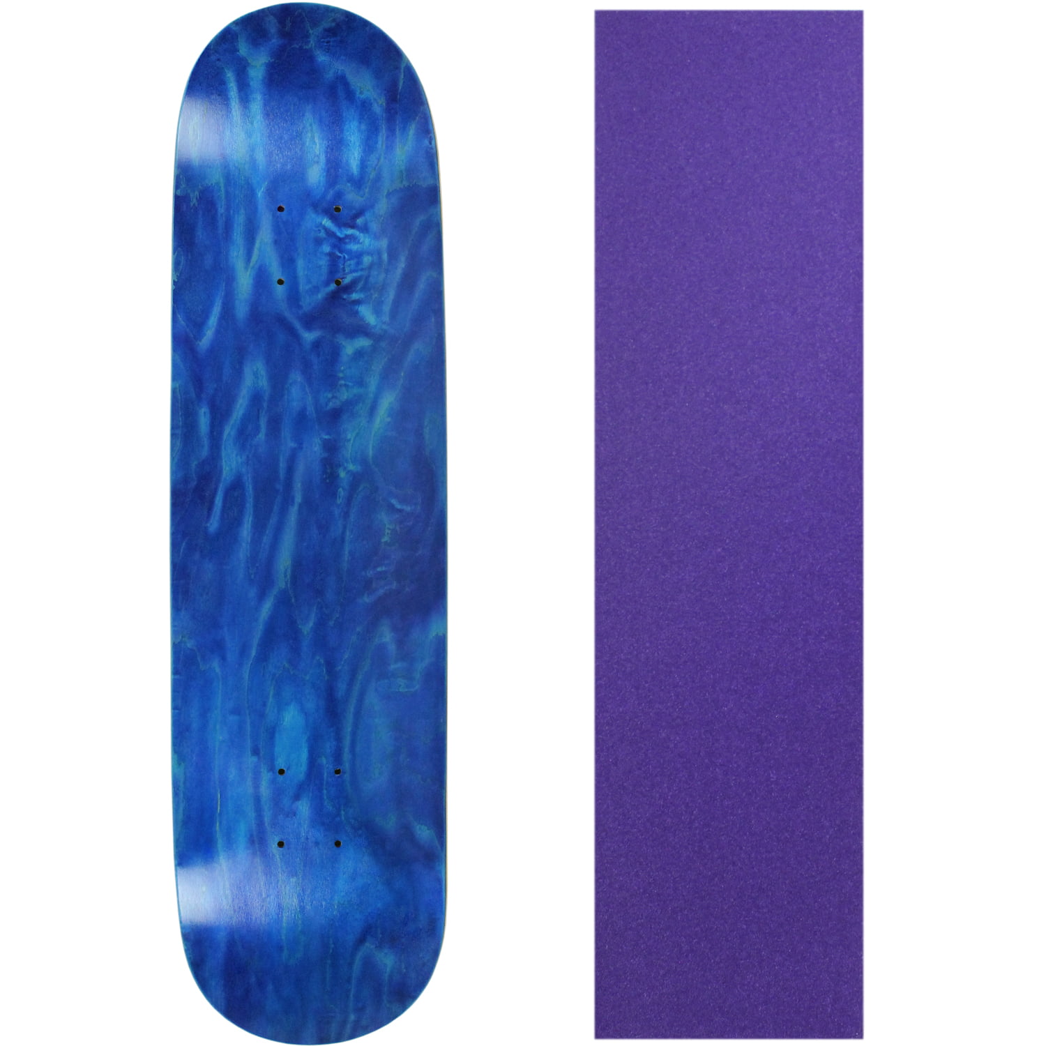 LAMSTER PRO Blank Skateboard Deck BLUE Stained SIZE 8.0 optional griptape 