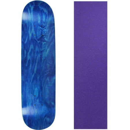 Skateboard Deck Blank Stained Blue 7.5  Purple Grip price history on PriceWatchPro