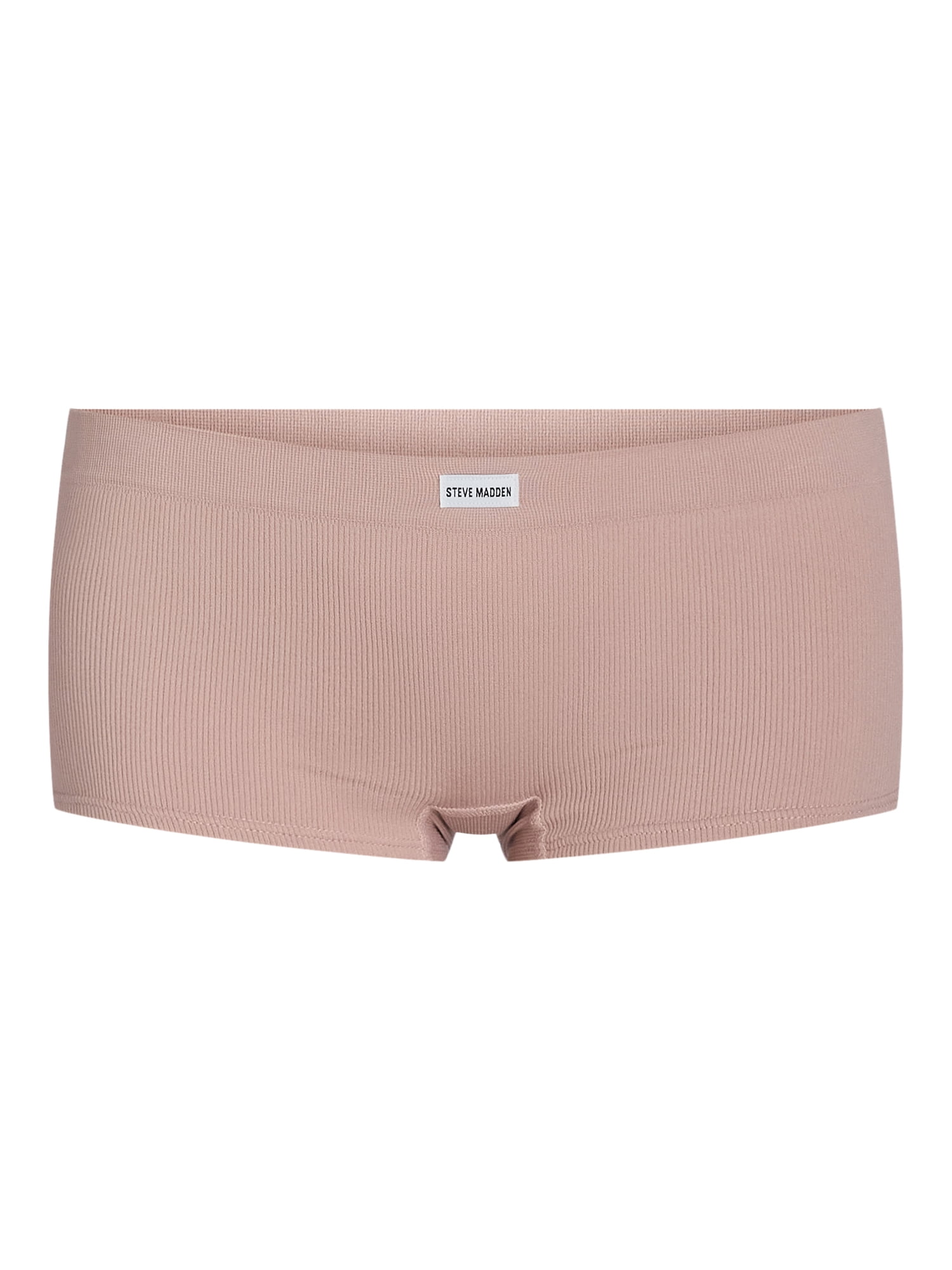 Steve Madden Women's Seamless Boyshort Panties, 5-Pack, Sizes S-XL
