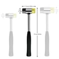 thumbnail image 3 of 30MM Rubber Hammer Small Plastic Mallet: Jewelry hammer Small rubber mallet Plastic hammers Soft hammers for use with jewelry, handicrafts, furniture assembly, etc., 3 of 7