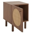 thumbnail image 5 of SAFAVIEH Ophelia 1 Door Night Stand, Walnut/Natural (14.8 in. W x 15.5 in. D x 20.8 in. H), 5 of 13