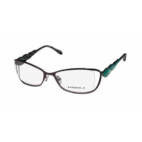 NEW KOALI 6983K WOMENS/LADIES DESIGNER FULL-RIM GRAY / GREEN OPAL FRAME DEMO LENSES 53-17-130 EYEGLASSES/EYE GLASSES
