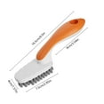 thumbnail image 3 of Long Handle Shoe and Laundry Cleaning Brush with Soft Bristles, Gentle on Shoes and Clothes, U-Shaped Head for Multi-Angle Cleaning, Gray and Orange Household Brush, 1 Piece, 3 of 6