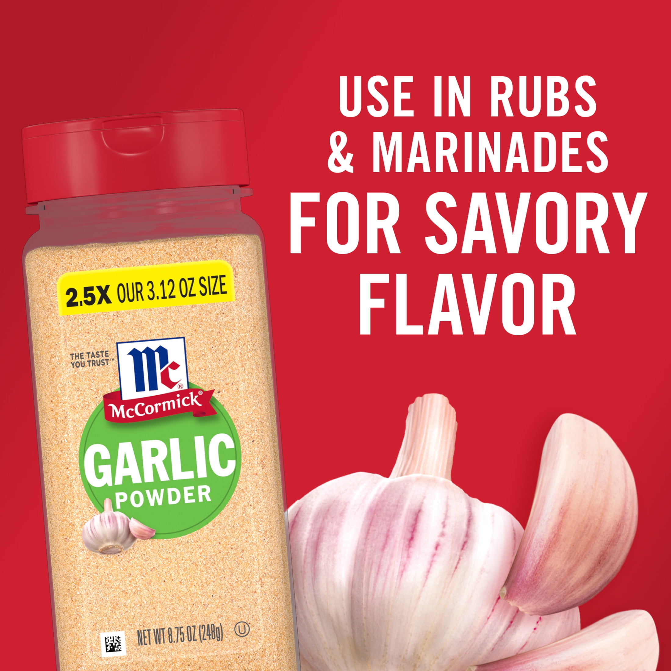 McCormick Kosher Garlic Powder, 8.75 oz Bottle