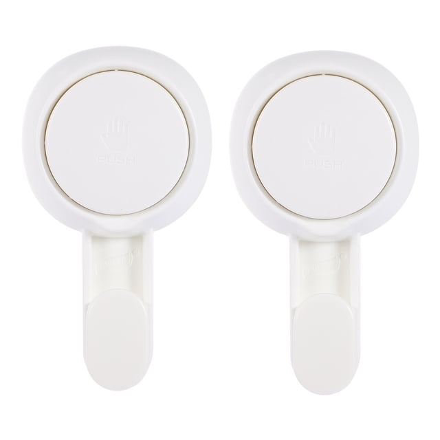 MasteelfCA 2pcs Suction Cup Hooks Reusable Vacuum Suction Hooks Bathroom Kitchen Storage