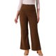 thumbnail image 1 of Pantalones de pana para mujer INSPIRE CHIC 2025, casuales, de cintura alta, con un botón, elásticos, sueltos, de pierna ancha con bolsillos, M, marrón oscuro, 1 of 6