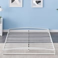 thumbnail image 1 of Idealhouse tamaño completo - size blanca low - platform metal marco de cama, 6 - pulgada heavy - duty con steel slats support, no necesita colchón base, noise - free, easy to assemble, 1 of 7