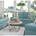 thumbnail image 2 of American Furniture Classics Model 8-020-S275A Coastal Aqua Series Loveseat with Four Accent Pillows, 2 of 6