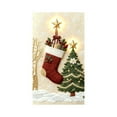 thumbnail image 5 of Upgraded 35 X 72 In Stereoscopic Embroidery Style Christmas Door Cover Christmas Door Curtain Christmas Day Door And Wall Decoration Festival Party Decoration Q, 5 of 6