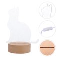 thumbnail image 3 of Lampe de Table en Forme d'Animal de Chat 3D Lampe de Chevet LED Veilleuse de Bureau Décorative, 3 of 9