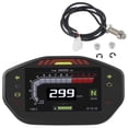 thumbnail image 3 of Velocímetro Digital, Velocímetro Led Lcd Pantalla De 6 Segmentos Nivel De Combustible Universal Para Modificación De Motocicleta Para Todas Las Motocicletas De 2/4 Cilindros OTVIAP Motorcycle Dashboard, 3 of 8