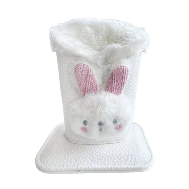 Bunblic Support de Lunettes Doublé, Étui Support de Lunettes Robuste Polyvalent de Style Dessin Animé, Protecteur pour Bureau Table de Nuit Bureau Lapin