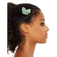 thumbnail image 2 of Way to Celebrate St. Patrick's Day Green Shamrock Hair Bow, 2 Pieces, 2 of 4
