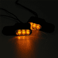 thumbnail image 4 of 4PCS 12V Motorcycle Indicators LED Turn Signal Light Handlebar Amber Signal Lamp Blinker, Mount,Black, 4 of 5