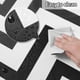 thumbnail image 5 of Barra de cortina de ducha en espiga para dormitorio, color gris y negro, flechas geométricas, bohemio minimalista, 180x200cm, Zigzag, moderno y sencillo, 5 of 5