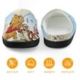 thumbnail image 5 of Kids Winnie The Pooh Slippers Boys Girls Non-Slip Fuzzy House Slippers Warm Soft Plush Winter House Shoes Slip-On Shoes, 5 of 7