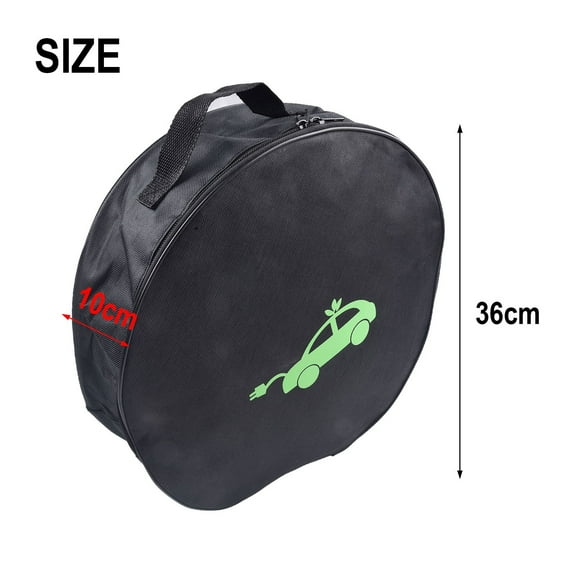Waterproof Ev Cables Bag Electric Vehicle Charger Case Ev Charging Cable Storage Bagzipper Closure Car Chargers Oxford Cloth Fangkenuo