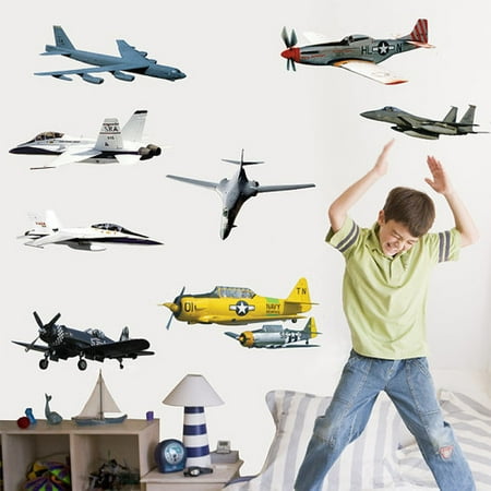 Wallhogs Military Aircraft Multi-Pack III Wall Decal