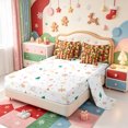 thumbnail image 3 of Manfei Xmas Snowy Farm Animal Cow 7-Piece Twin Bedding,Antique Pine Cone Bedding Comforter Set,Xmas Reversible, 3 of 7