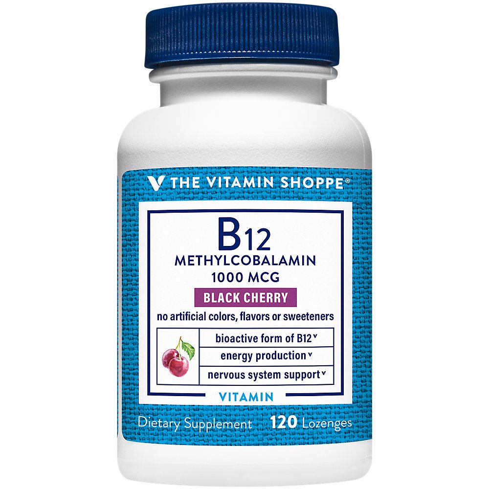Vitamin B12 Methylcobalamin 1,000mcg Highly Bioavailable Form of B12 to