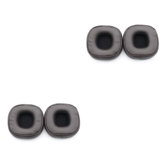 Seitruly Almohadillas para los oídos, auriculares, repuesto de pieza de reparación para Marshall III, auriculares inalámbricos compatibles Marrón 2Conjunto
