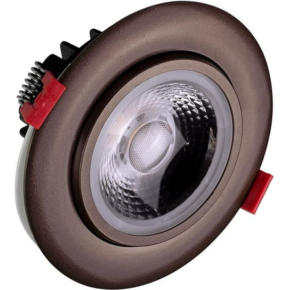 Nicor Lighting DGD411202KRDOB 4 in. 2700K LED Gimbal Recessed Downlight, Oil Rubbed Bronze