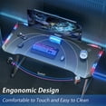 thumbnail image 6 of HLDIRECT 40 inch Gaming Desk with LED Lights, Ergonomic Gaming Table, Computer Desk, Black, 6 of 6
